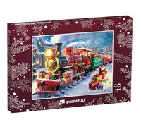 puzzleYOU : Puzzle de 48 pièces « Le Polar Express apporte de Nombreux Cadeaux »