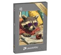 puzzleYOU : Puzzle de 48 pièces « Lecture du Raton Laveur »