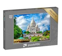 puzzleYOU : Puzzle de 48 pièces « Magnifique basilique du Sacré-Cœur, Montmartre, Paris »