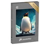 puzzleYOU : Puzzle de 48 pièces « Petit Pingouin aux Portes du pôle Nord »