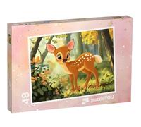 puzzleYOU : Puzzle de 48 pièces « Un Faon en Long Voyage »