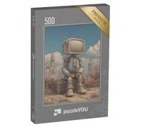 puzzleYOU : Puzzle de 500 pièces « Astronaute avec Casque TV »