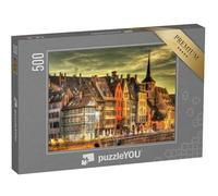 puzzleYOU : Puzzle de 500 pièces « Bâtiment sur Le Front de mer à Strasbourg - France »