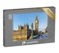 puzzleYOU : Puzzle de 500 pièces « Big Ben en Hiver avec Un Matin ensoleillé, Londres »