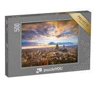 puzzleYOU : Puzzle de 500 pièces « Bruxelles au Palais de Justice au crépuscule »