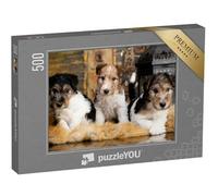 puzzleYOU : Puzzle de 500 pièces « Doux Chiots Fox-Terriers »