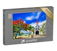 puzzleYOU : Puzzle de 500 pièces « Flamboyant en Fleurs à l'île Maurice »