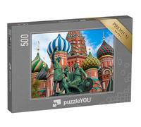 puzzleYOU : Puzzle de 500 pièces « La cathédrale Saint-Basile sur la Place Rouge à Moscou, Russie »
