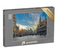 puzzleYOU : Puzzle de 500 pièces « La Grande Place avec l'Hôtel de Ville et la Maison du Roi à Bruxelles, Belgique »