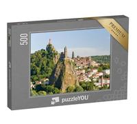 puzzleYOU : Puzzle de 500 pièces « Le PUY en Velay et la Chapelle Saint Michel d'Aiguilhe, Auvergne, France. »