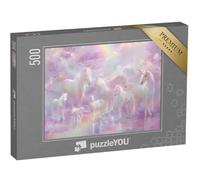 puzzleYOU : Puzzle de 500 pièces « Les Licornes au Regard doré »