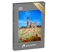 puzzleYOU : Puzzle de 500 pièces « L'hôtel de Ville de Calais dans Le Nord de la France »