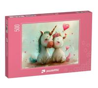 puzzleYOU : Puzzle de 500 pièces « Licornes : Ma journée Parfaite »