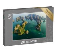 puzzleYOU : Puzzle de 500 pièces « Magnifique Baie d'Halong, Vietnam, Asie du Sud-Est. Patrimoine Mondial de l'UNESCO »