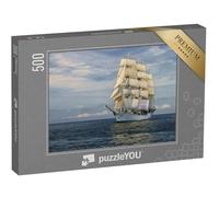 puzzleYOU : Puzzle de 500 pièces « Magnifique voilier Toutes voiles Dehors »