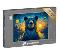 puzzleYOU : Puzzle de 500 pièces « Mosaïque Ours Rêve »