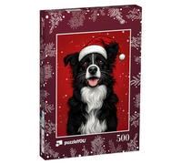 puzzleYOU : Puzzle de 500 pièces « Noël avec Le Border Collie Kira »