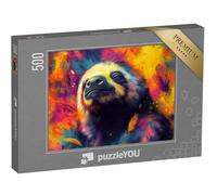 puzzleYOU : Puzzle de 500 pièces « Paresseux Pop Art »