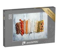 puzzleYOU : Puzzle de 500 pièces « Pâtes à Base de Riz, de lentilles, de Sarrasin et de Quinoa »