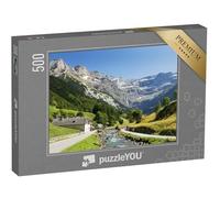 puzzleYOU : Puzzle de 500 pièces « Paysage avec Une rivière de Montagne dans Les Pyrénées françaises »