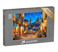puzzleYOU : Puzzle de 500 pièces « Ruelles à la lumière du Soir »
