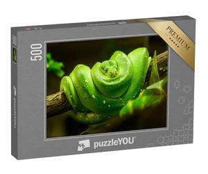 puzzleYOU : Puzzle de 500 pièces « Serpent Vert sur la Branche »