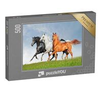 puzzleYOU : Puzzle de 500 pièces « Trois Chevaux Arabes »