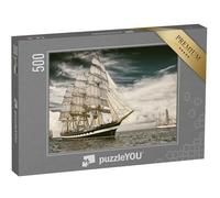 puzzleYOU : Puzzle de 500 pièces « Voilier en Voyage sur la mer »