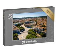 puzzleYOU : Puzzle de 500 pièces « Vue aérienne des arènes de Nîmes, Une Ancienne Ville Romaine de la région Occitanie dans Le sud de la France »