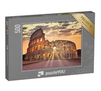 puzzleYOU : Puzzle de 500 pièces « Vue Nocturne du Colisée à Rome, Italie »