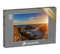 puzzleYOU : Puzzle de 500 pièces « Vue sur la Falaise de la Cote Sauvage Bretagne France »