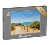 puzzleYOU : Puzzle de 500 pièces « Vue sur la Plage de la Pointe du Payre, Jard sur Mer, France Un Jour d'été, Vendée, France »