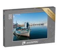 puzzleYOU : Puzzle de 500 pièces « Yachts dans Le Port de Toulon, France, avec Un Petit Bateau au Premier Plan. »