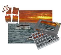 puzzleYOU : Smart Sorted® | Puzzle Photo 1000 pièces « Ailerons de Baleines Bleues dans l'océan Indien, Sri Lanka »