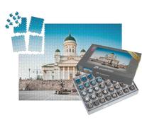 puzzleYOU : Smart Sorted® | Puzzle Photo 1000 pièces « Ambiance de soirée à la cathédrale d'Helsinki, Finlande »