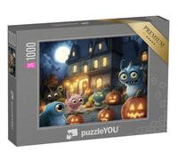 puzzleYOU : Smart Sorted® | Puzzle Photo 1000 pièces « Amis des Monstres à Halloween »