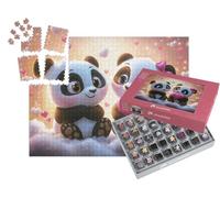 puzzleYOU : Smart Sorted® | Puzzle Photo 1000 pièces « Amour Infini de Panda »