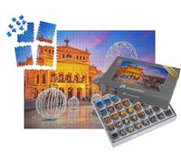 puzzleYOU : Smart Sorted® | Puzzle Photo 1000 pièces « Ancien Opéra Magnifiquement illuminé à Francfort, Allemagne »