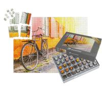 puzzleYOU : Smart Sorted® | Puzzle Photo 1000 pièces « Ancienne Maison Jaune du Quartier de Nyboder, Copenhague, Danemark »