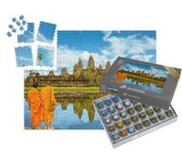 puzzleYOU : Smart Sorted® | Puzzle Photo 1000 pièces « Angkor Wat : Temple et Plus Grand Monument Religieux du Monde, Cambodge »
