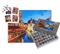 puzzleYOU : Smart Sorted® | Puzzle Photo 1000 pièces « Annecy, Haute-Savoie, France. Le château sur Une île (Palais de l'Isle) et la rivière Thiou. »