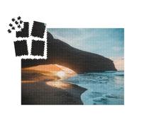 puzzleYOU : Smart Sorted® | Puzzle Photo 1000 pièces « Arche de Pierre à la Plage de Legzira près d'Agadir, Maroc »