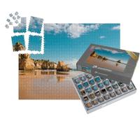 puzzleYOU : Smart Sorted® | Puzzle Photo 1000 pièces « Arches de falaises rocheuses sur la Plage de Marinha, Algarve, Portugal »