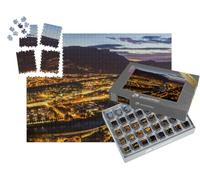 puzzleYOU : Smart Sorted® | Puzzle Photo 1000 pièces « Architecture à Grenoble Le Long de la rivière Isère. Grenoble, Auvergne-Rhône-Alpes, France. »