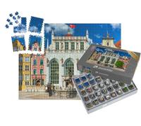 puzzleYOU : Smart Sorted® | Puzzle Photo 1000 pièces « Architecture de la Vieille Ville de Gdansk avec la Cour d'Artus, Pologne »