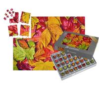 puzzleYOU : Smart Sorted® | Puzzle Photo 1000 pièces « Arrière-Plan de Feuilles d'automne »