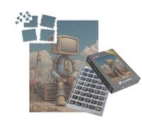 puzzleYOU : Smart Sorted® | Puzzle Photo 1000 pièces « Astronaute avec Casque TV »