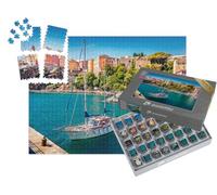 puzzleYOU : Smart Sorted® | Puzzle Photo 1000 pièces « Attractif Paysage Urbain Estival du Port de Bastia »