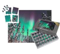 puzzleYOU : Smart Sorted® | Puzzle Photo 1000 pièces « Aurora Borealis : Les aurores boréales au-Dessus de la Norvège »
