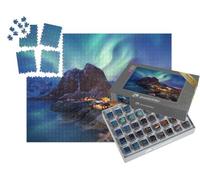 puzzleYOU : Smart Sorted® | Puzzle Photo 1000 pièces « Aurora Borealis sur l'archipel des Lofoten, Norvège »
